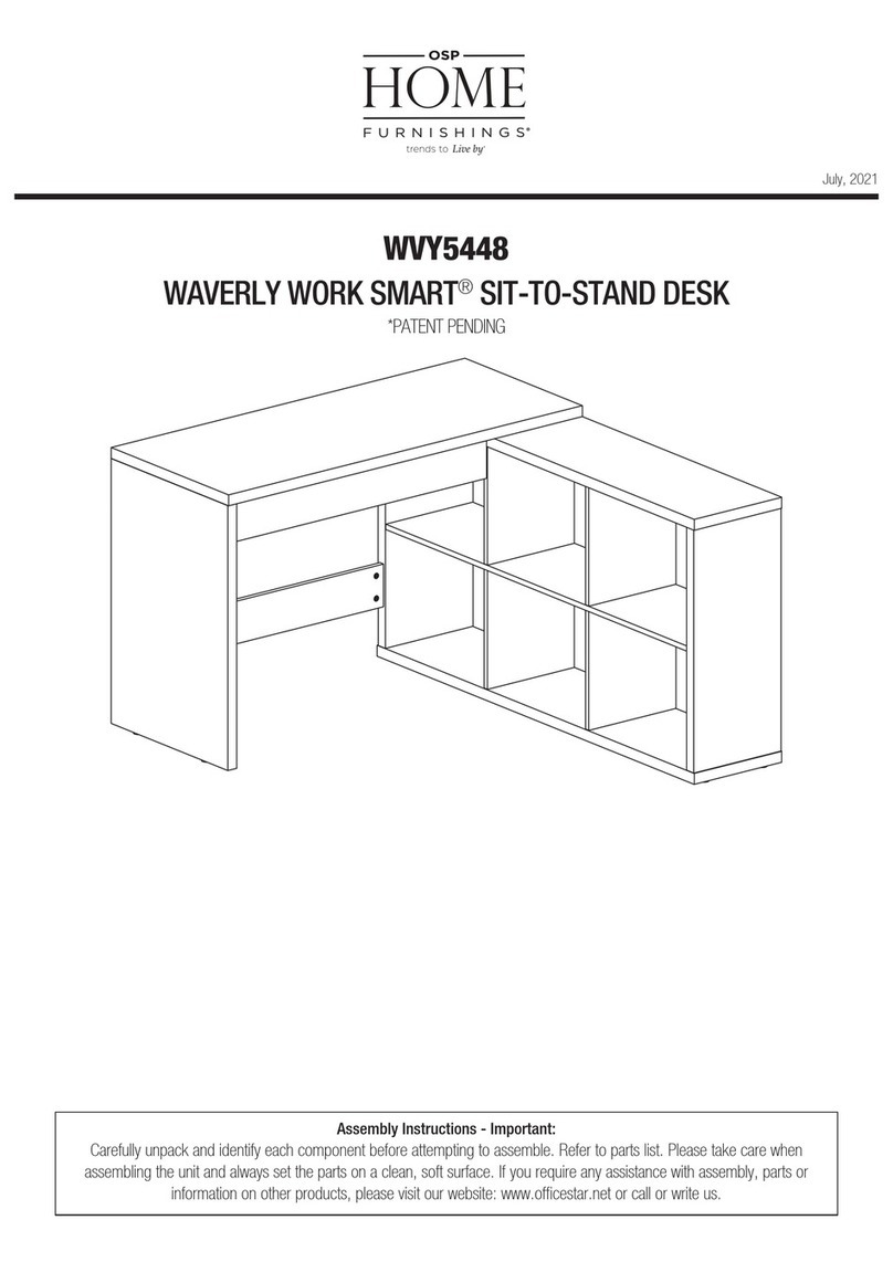 OSP Home Furnishings WAVERLY WORK SMART WVY5448 User manual