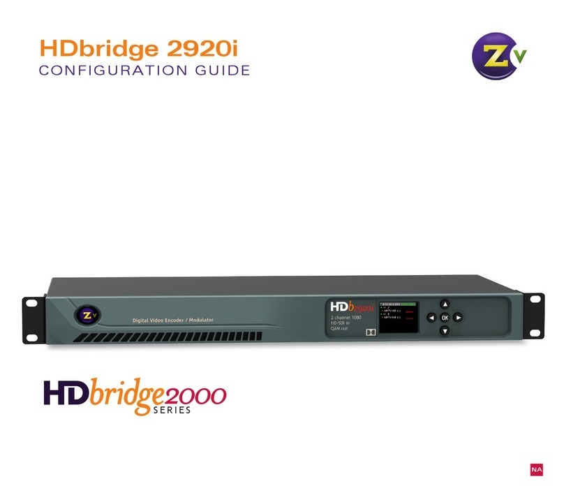 ZeeVee HDbridge 2920i User manual