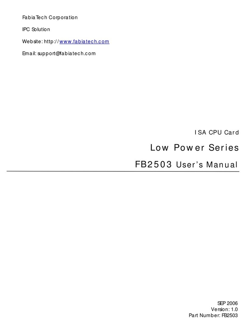 FabiaTech Low Power FB2503 User manual