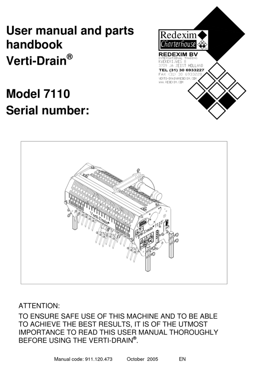 Redexim Verti-Drain 7110 user manual