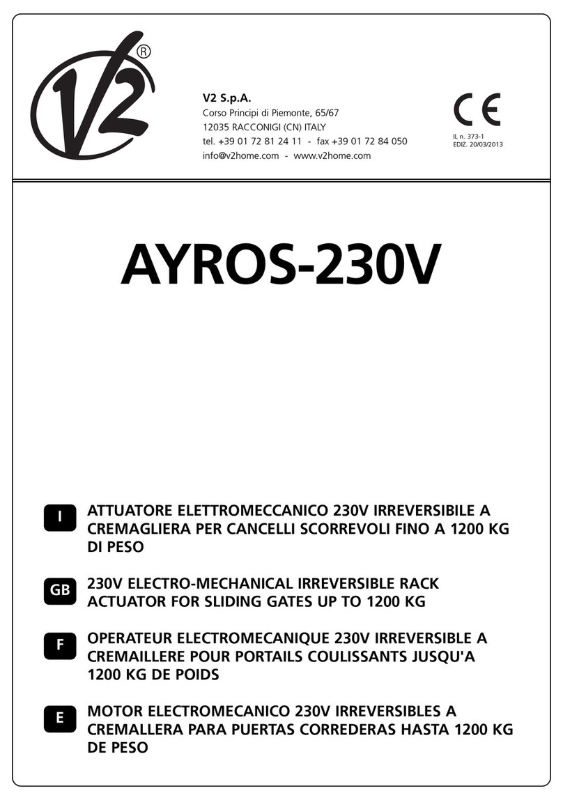 V2 PESO-230V User manual