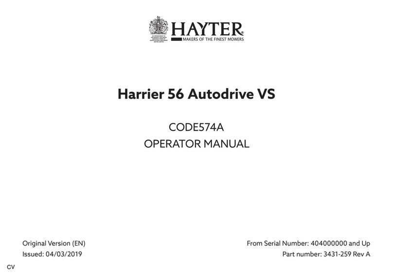 Hayter Harrier 56 Autodrive VS Operator's manual Hayter Harrier 56 Autodrive VS Operator's manual