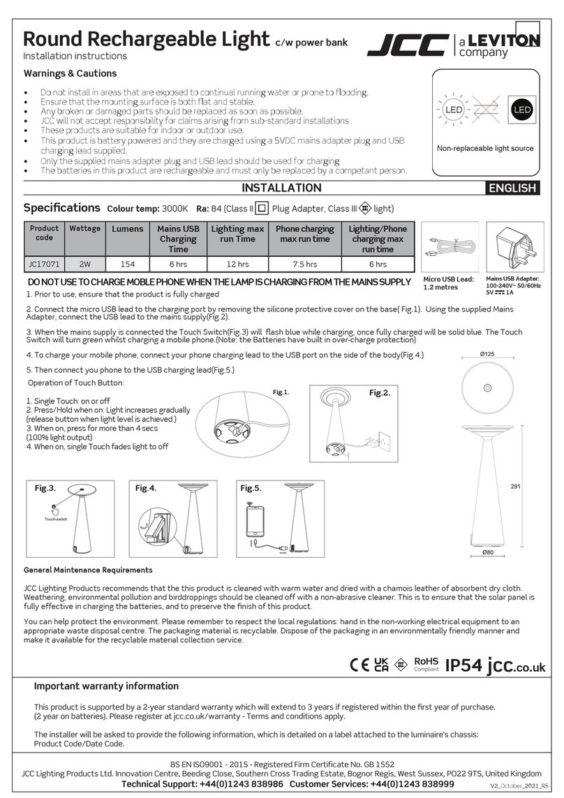 Leviton JCC JC17071 installation instructions