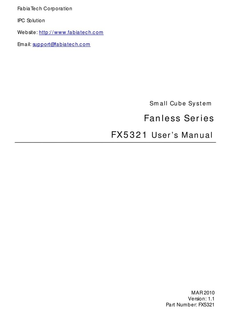 FabiaTech Fanless FX5321 User manual