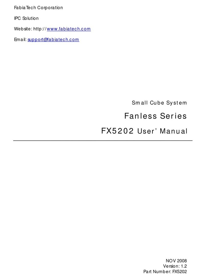 FabiaTech Fanless FX5202 user manual