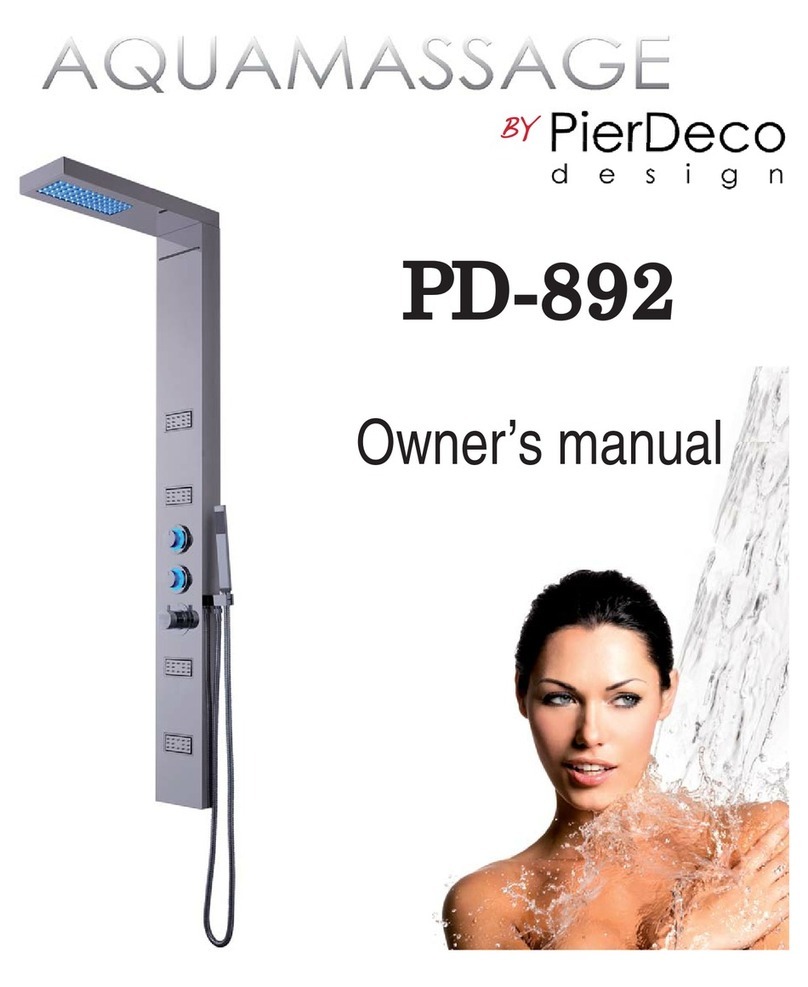 PierDeco AQYAMASSAGE PD-892 owner's manual