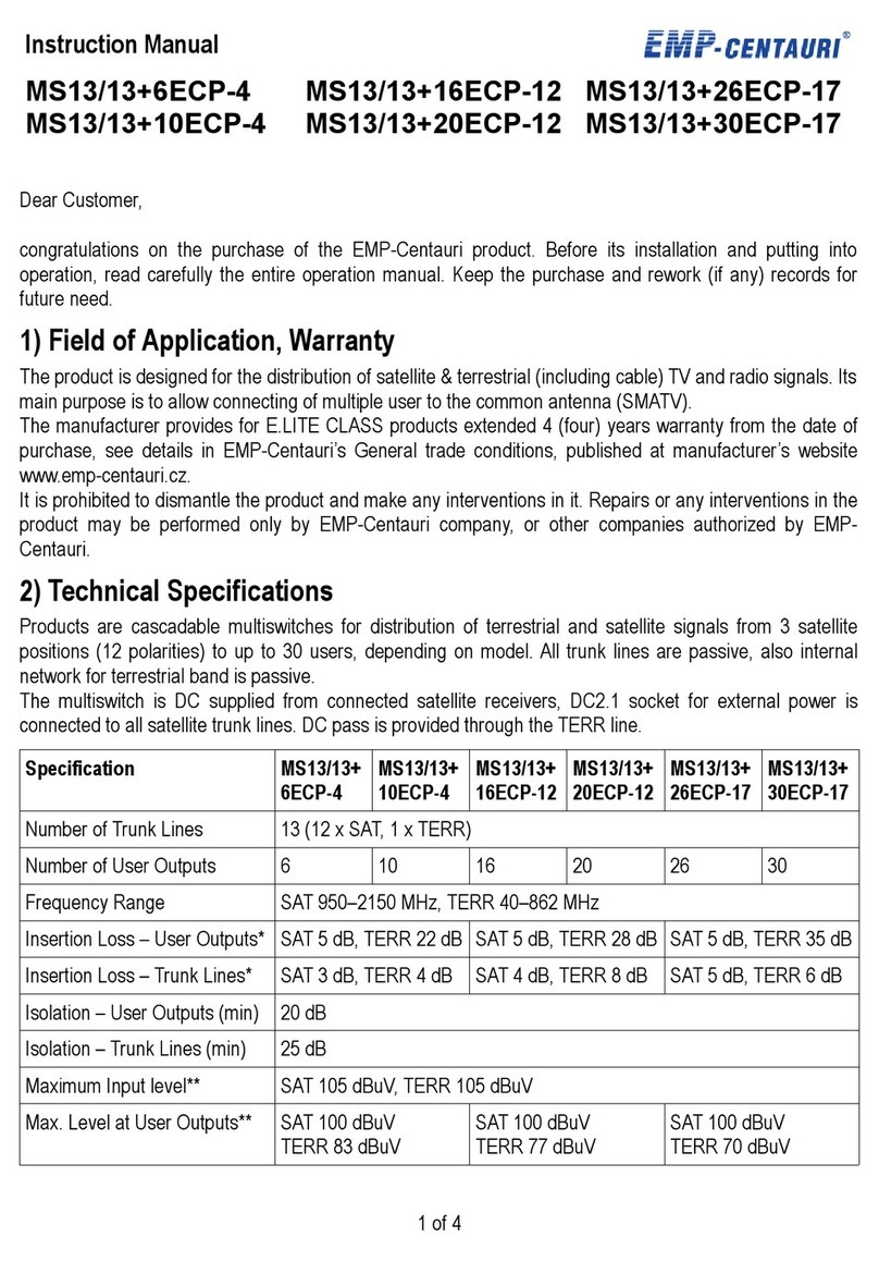 EMP-Centauri MS13/13+6ECP-4 instruction manual