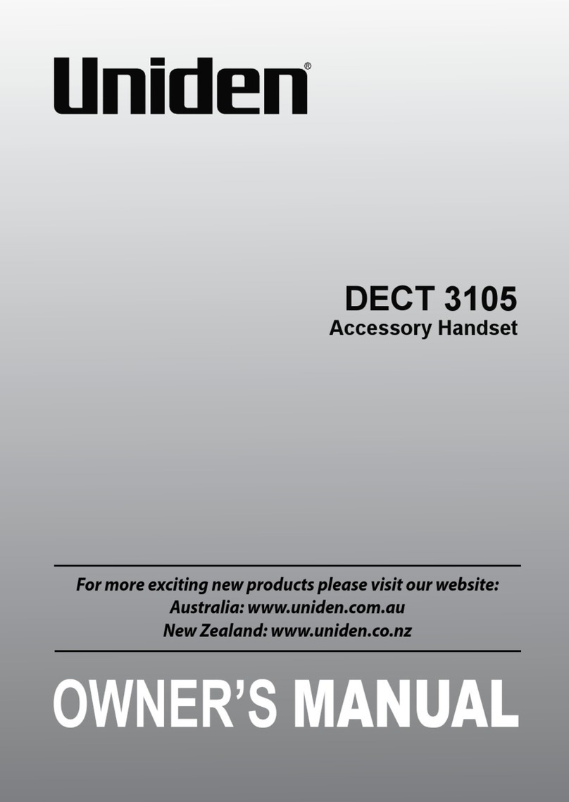 Uniden DECT 3105 owner's manual