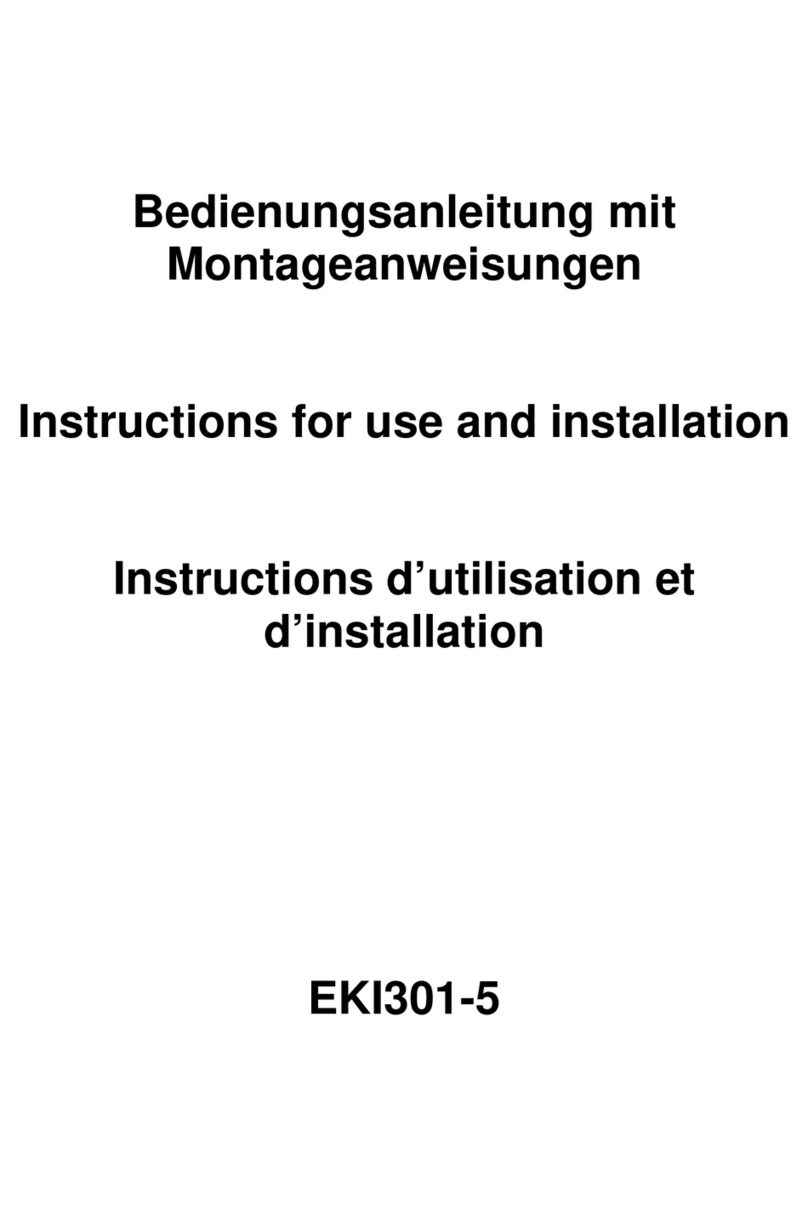 Exquisit EKI301-5 Instructions for use and installation Exquisit EKI301-5 Instructions for use and installation
