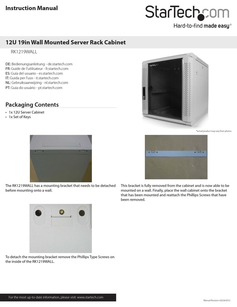 StarTech.com RK1219WALL User manual StarTech.com RK1219WALL User manual
