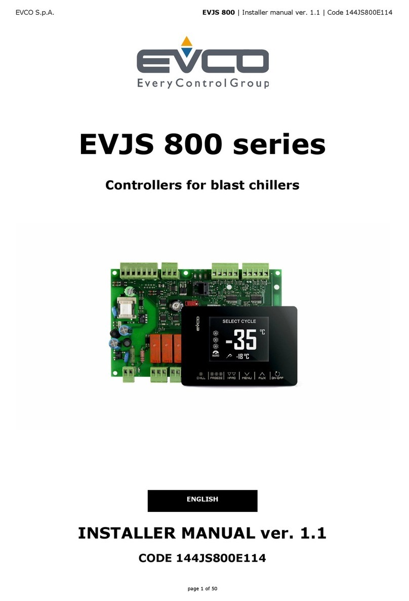 Evco EVJS 800 Series User guide