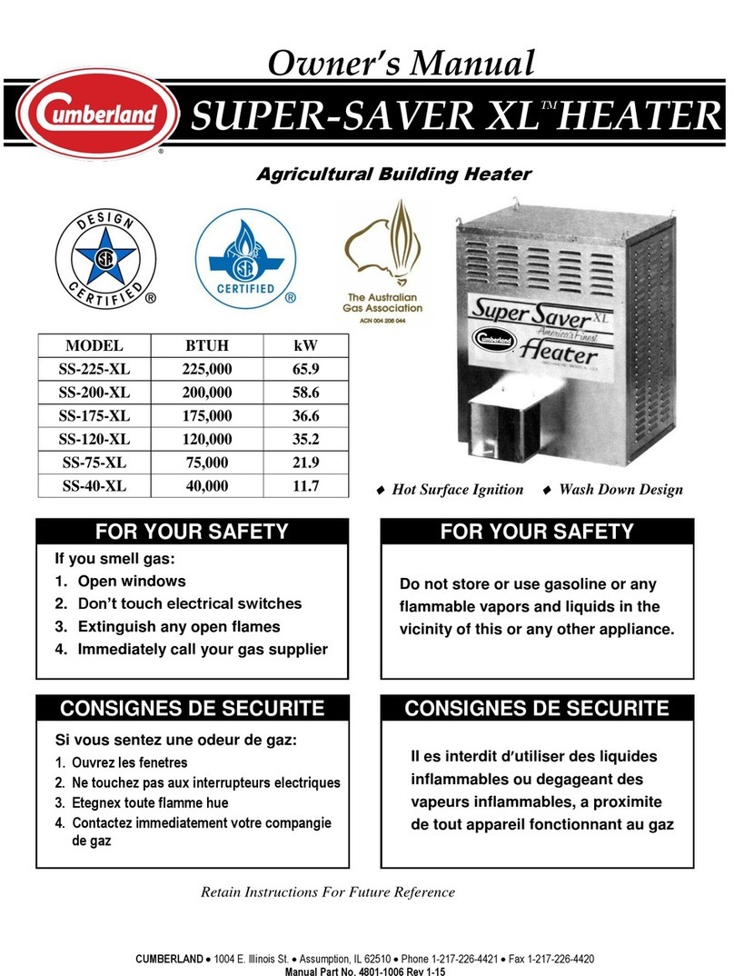 Cumberland Super-Saver XL SS-175-XL User manual