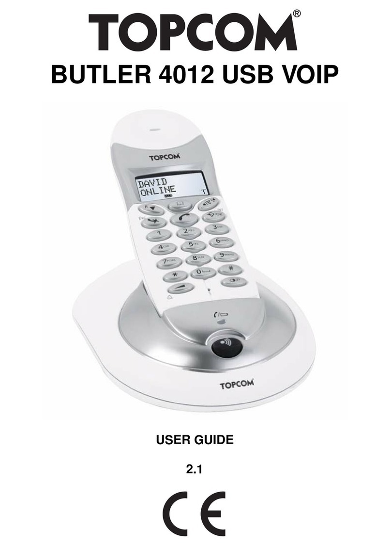Topcom Butler 4012 USB VoIP User manual