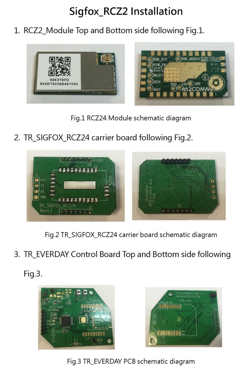 Oyster Sigfox RCZ2 User manual