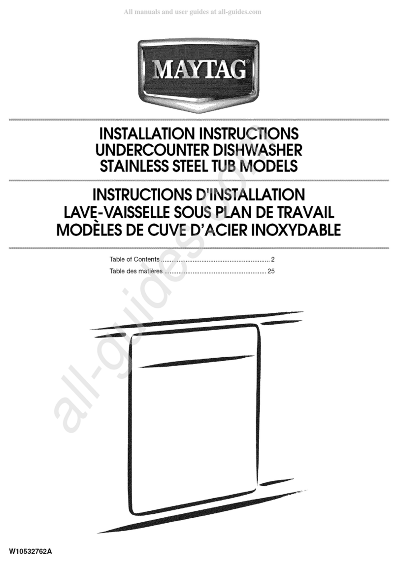 Maytag W10532762A User manual