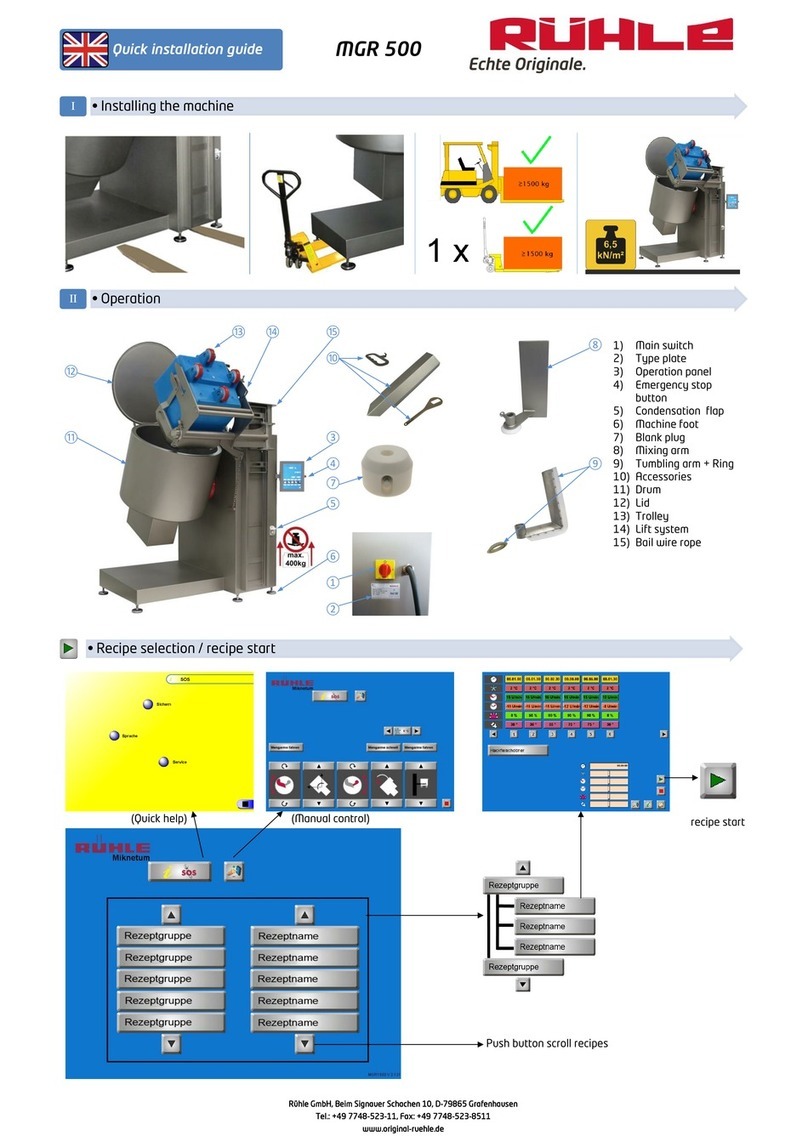 Ruhle MGR 500 Quick installation guide Ruhle MGR 500 Quick installation guide