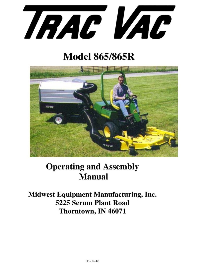 Trac Vac 865 Operating and assembly manual