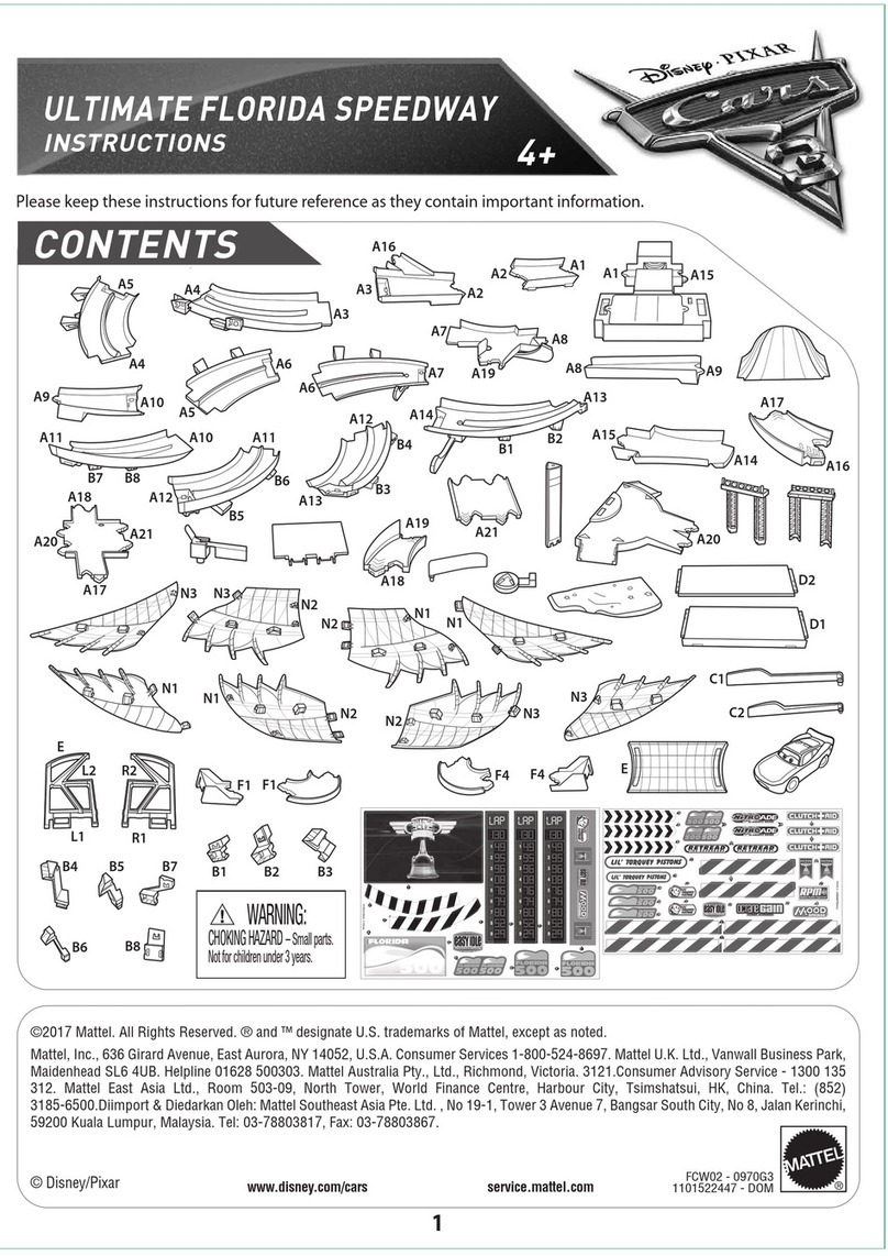 Mattel ULTIMATE FLORIDA SPEEDWAY FCW02 User manual