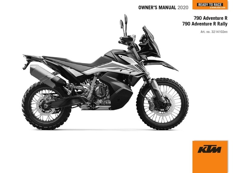 KTM 790 Adventure R Rally 2020 User manual