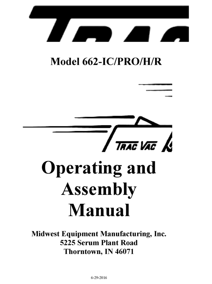 Trac Vac 662-IC Operating and assembly manual