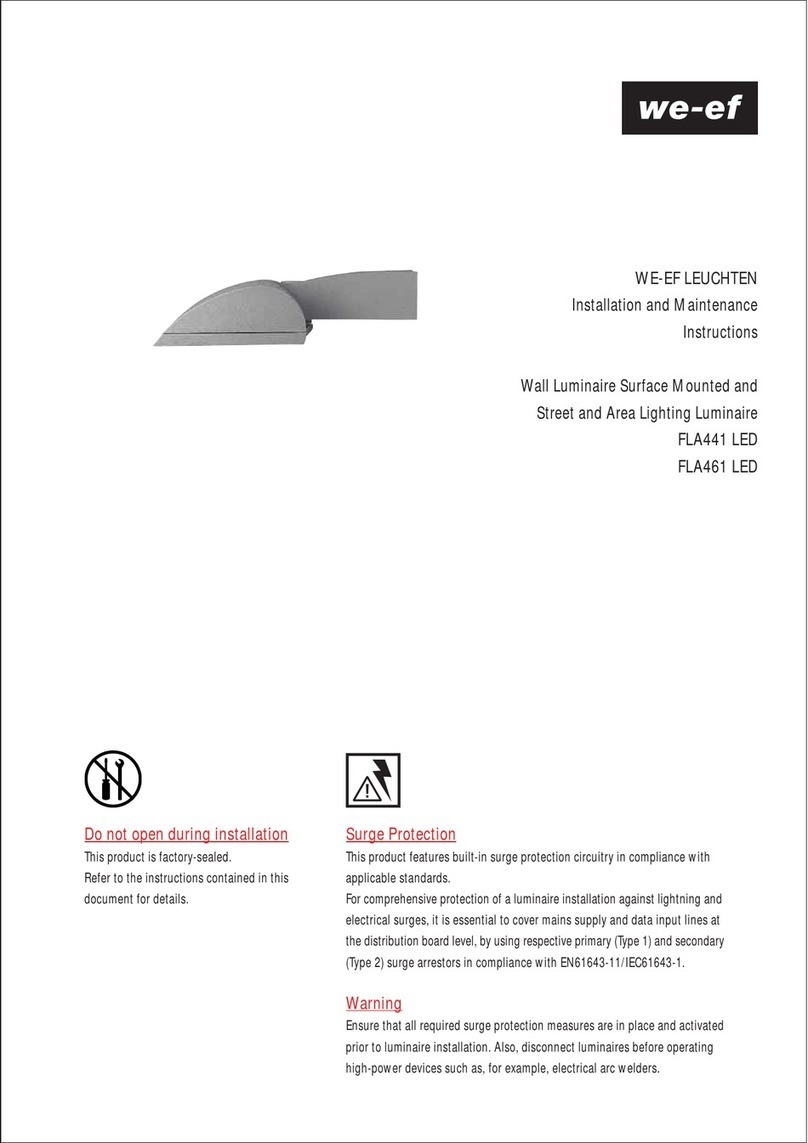 WE-EF FLA441 LED Installation and maintenance instructions
