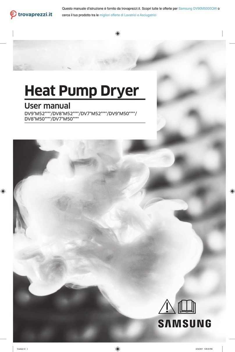 Samsung DV M52 Series user manual