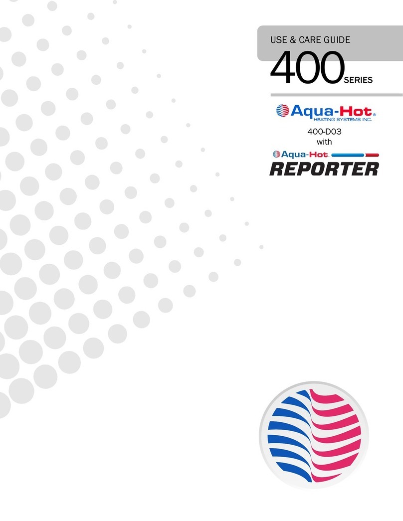 Aqua-Hot Reporter 400 Series Use & care guide