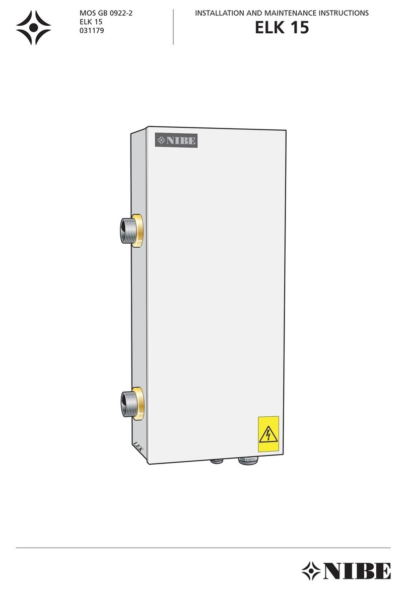 Nibe ELK 15 Installation and maintenance instructions