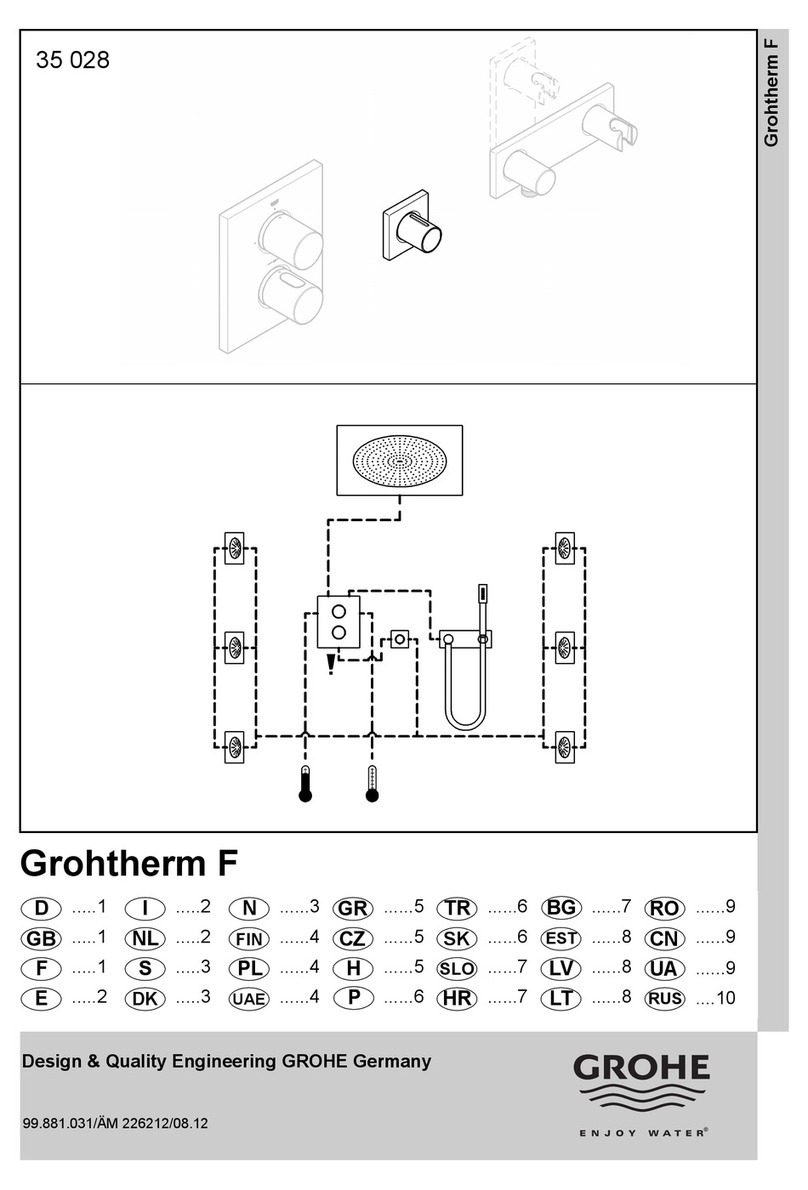 Grohe Grohtherm F 35 028 manual Grohe Grohtherm F 35 028 manual
