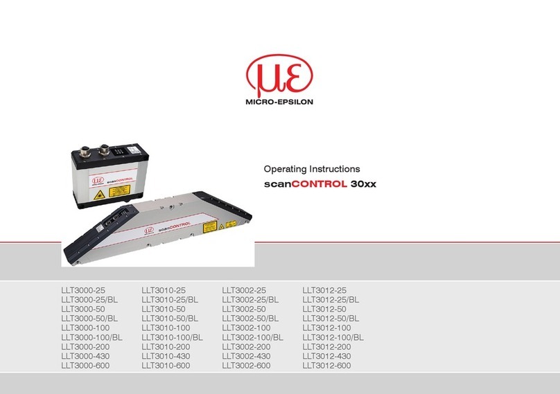 MICRO-EPSILON scanCONTROL LLT3000-430 User manual