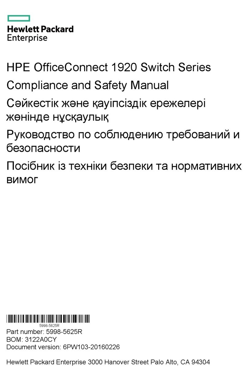 HP HPE OfficeConnect 1920 Series Instruction Manual