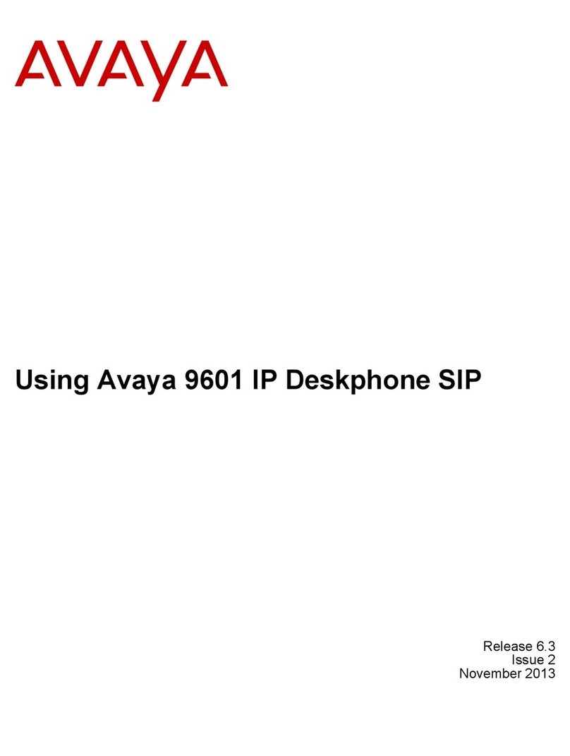 Avaya 9601 User manual
