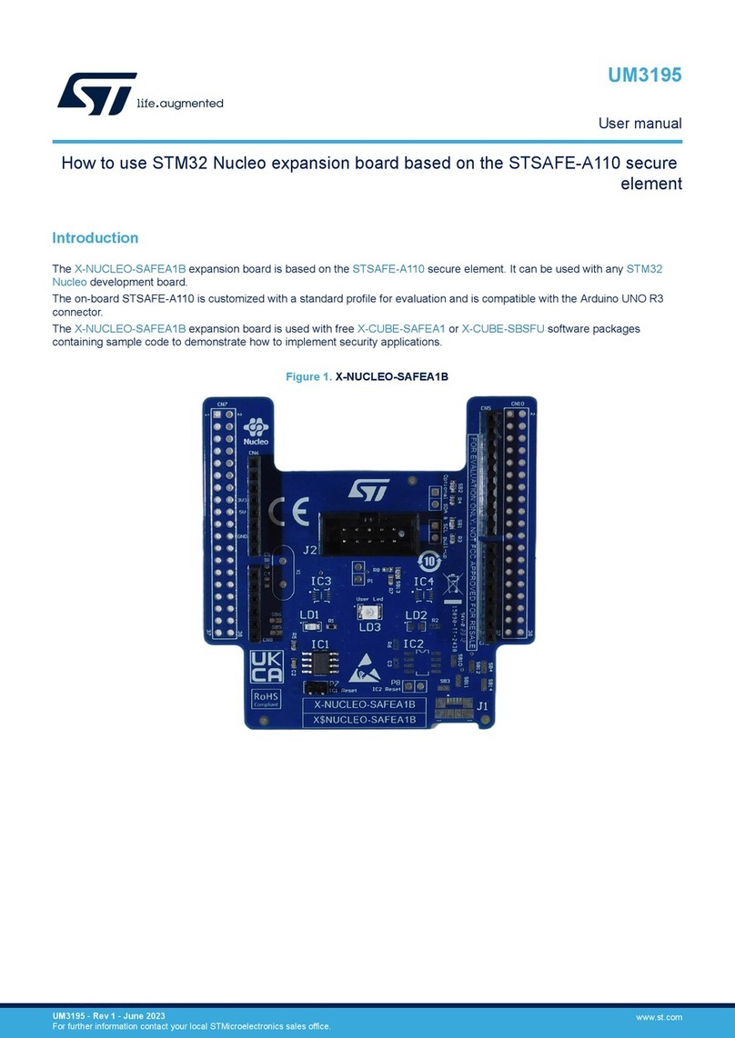 ST X-NUCLEO-SAFEA1B Operating instructions