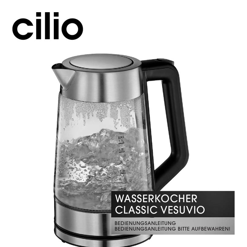 Cilio CLASSIC VESUVIO 492682 operating instructions