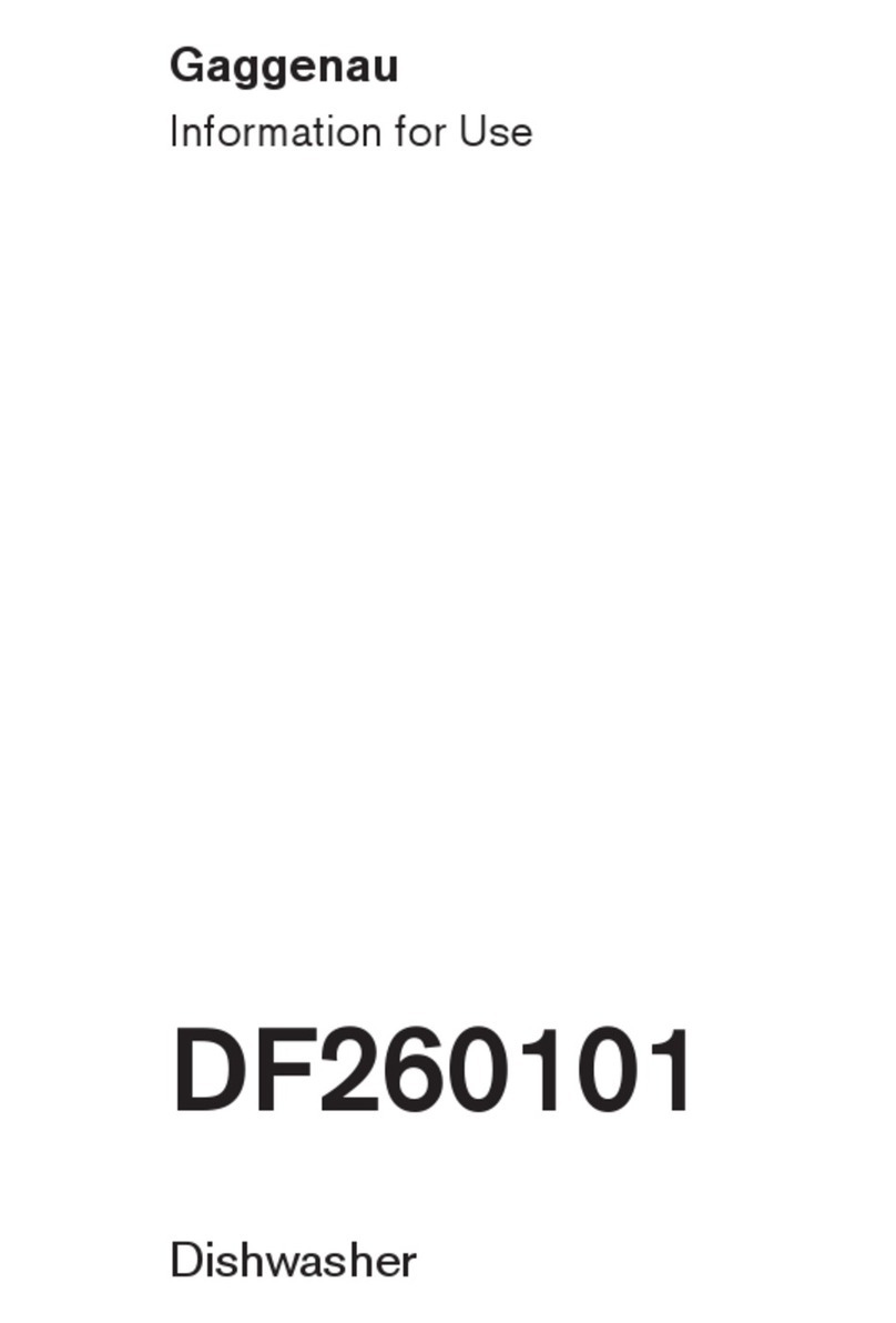 Gaggenau DF260101 Specification sheet