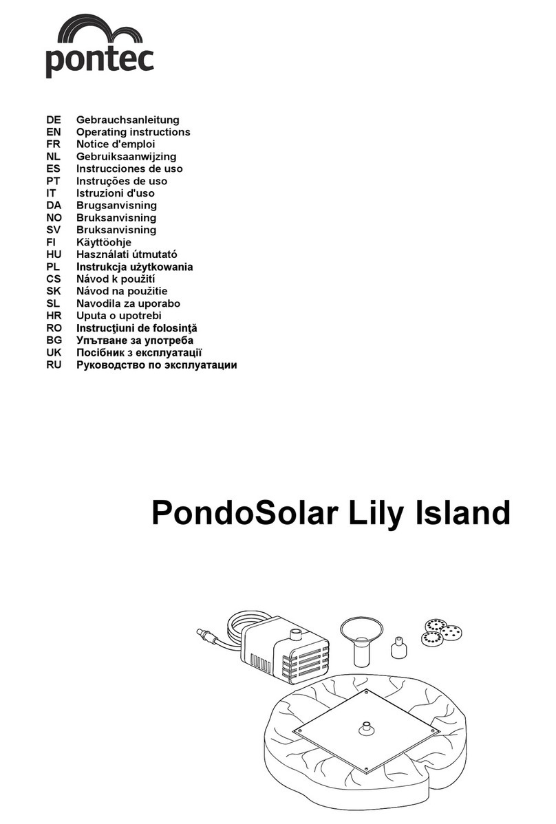 Pontec PondoSolar Lily Island operating instructions