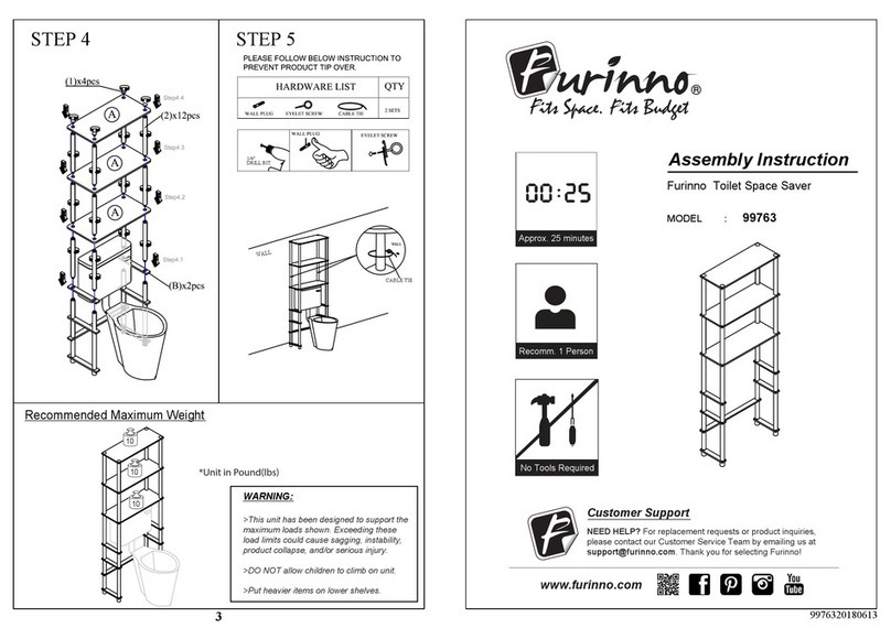 Furinno 99763 Assembly instruction
