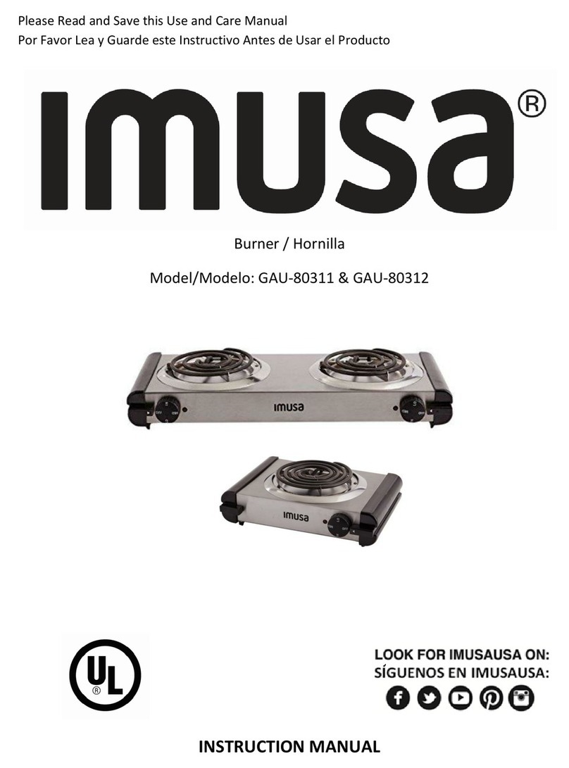 Imusa GAU-80311 instruction manual