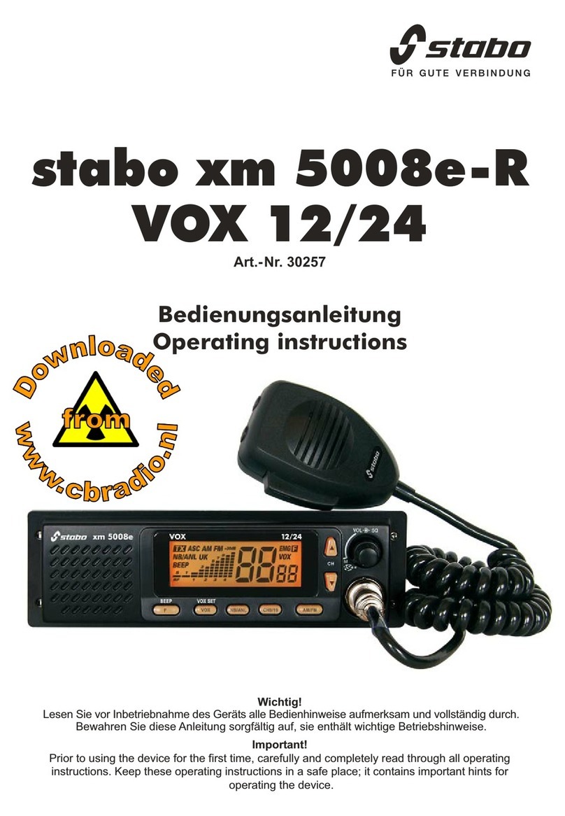 stabo xm 5008e-R VOX 12/24 User manual