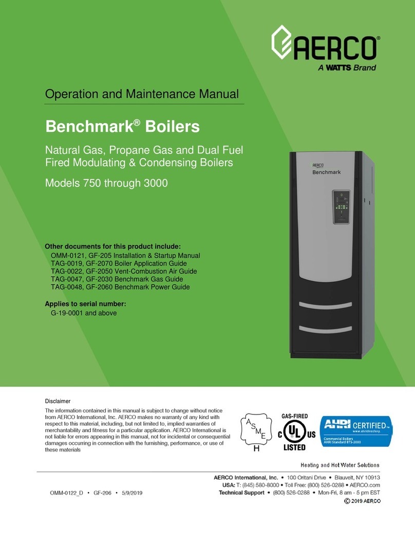 Watts AERCO Benchmark OMM-0121 User manual Watts AERCO Benchmark OMM-0121 User manual