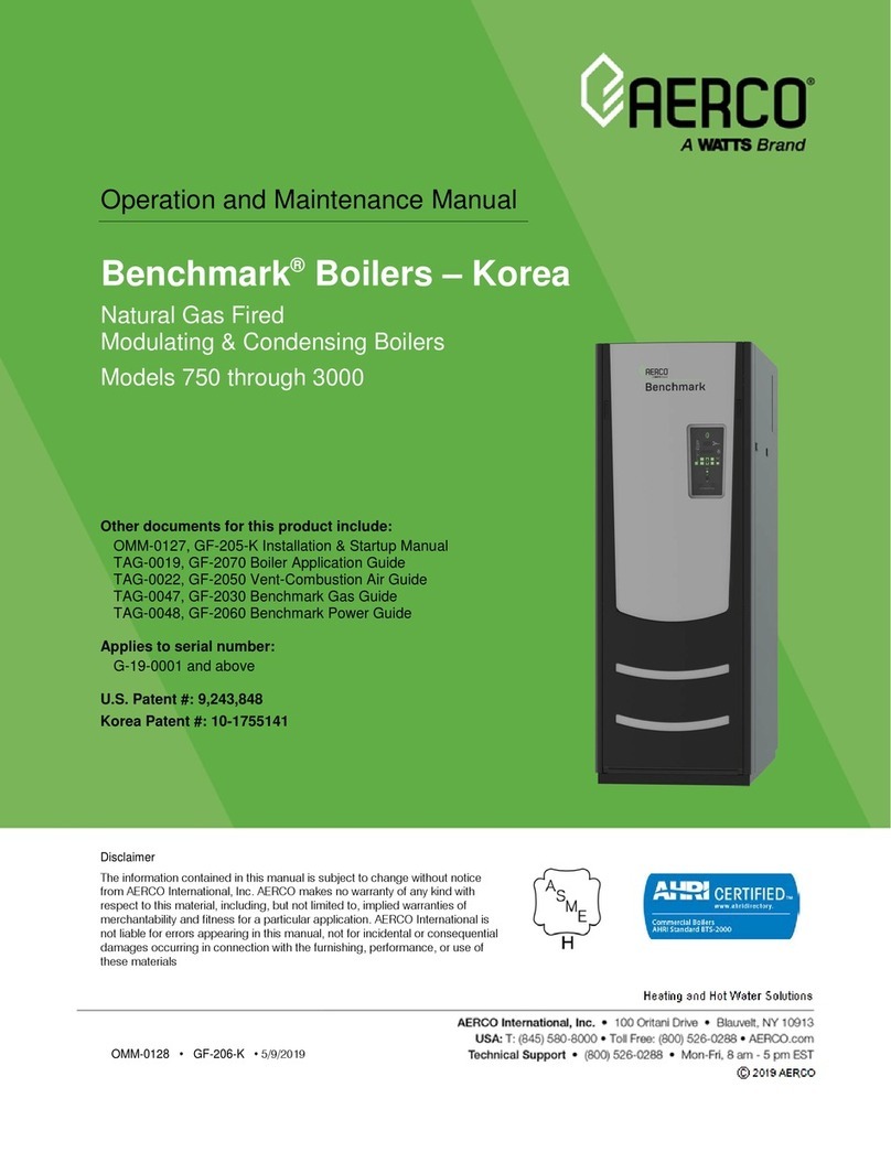 Watts AERCO Benchmark OMM-0127 User manual Watts AERCO Benchmark OMM-0127 User manual