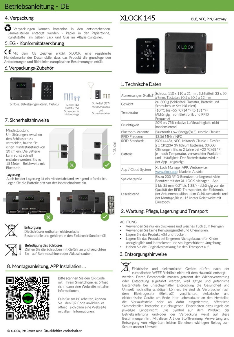 XLOCK 145 instruction manual
