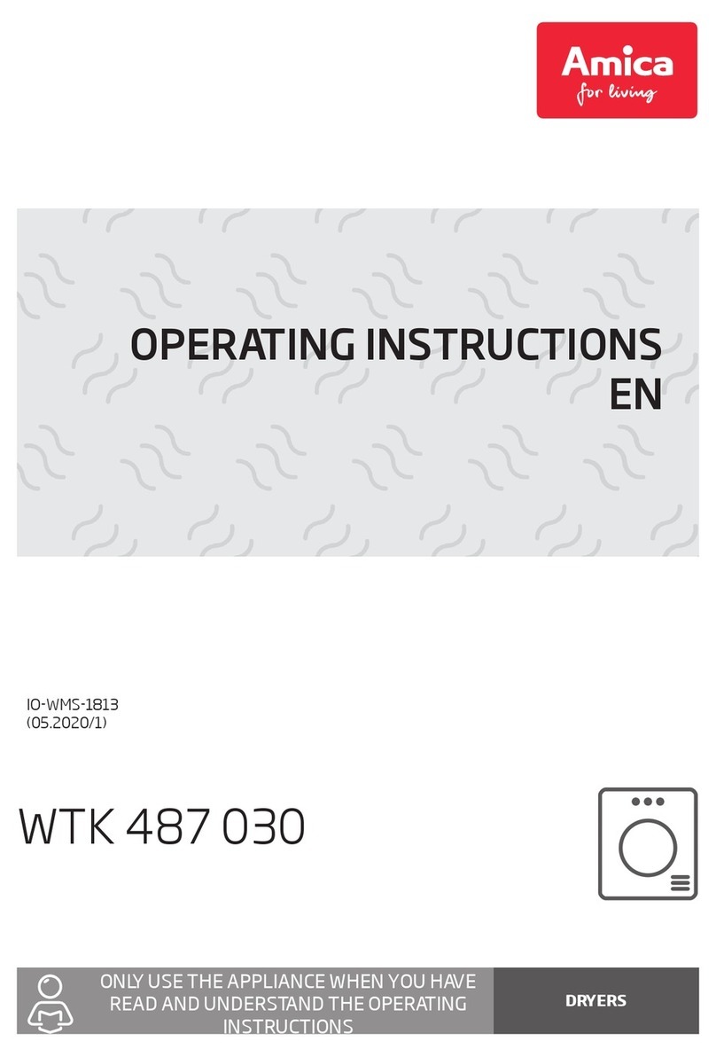 Amica WTK 487 030 operating instructions