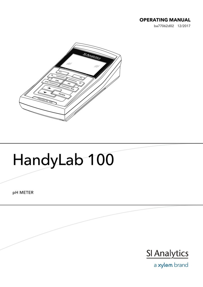 Xylem SI Analytics HandyLab 100 User manual