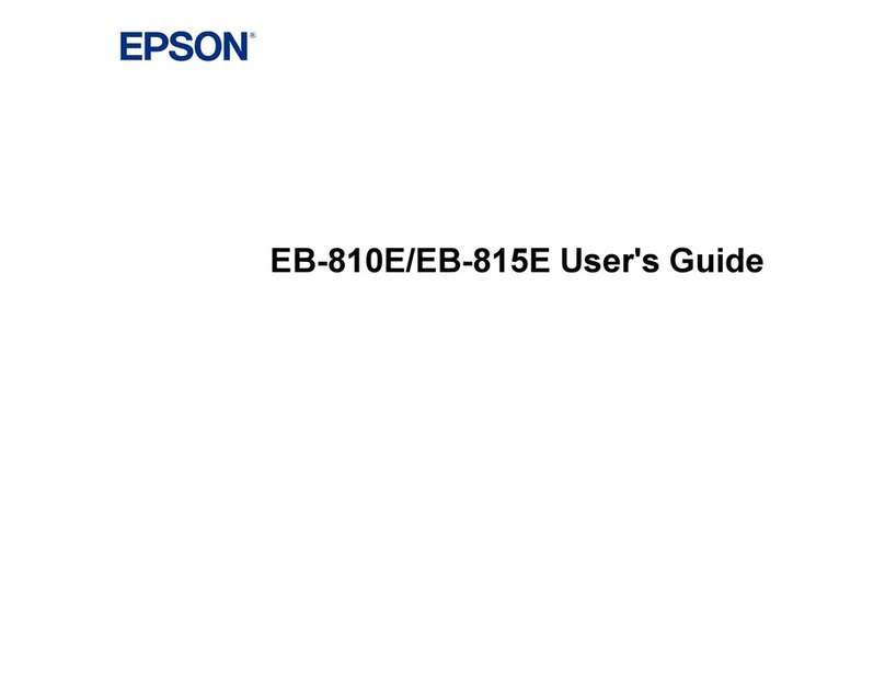 Epson EB-810E User manual