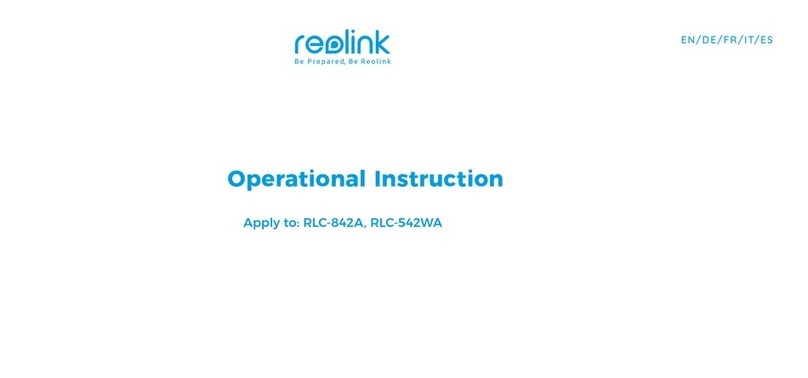 Reolink RLC-842A Quick start guide Reolink RLC-842A Quick start guide