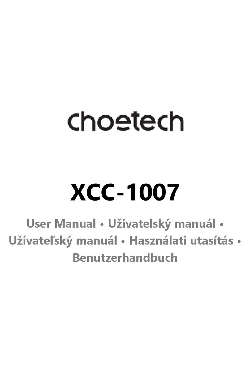 Choetech XCC-1007 User manual