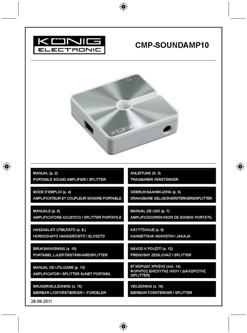 König Electronic CMP-SOUNDAMP10 manual