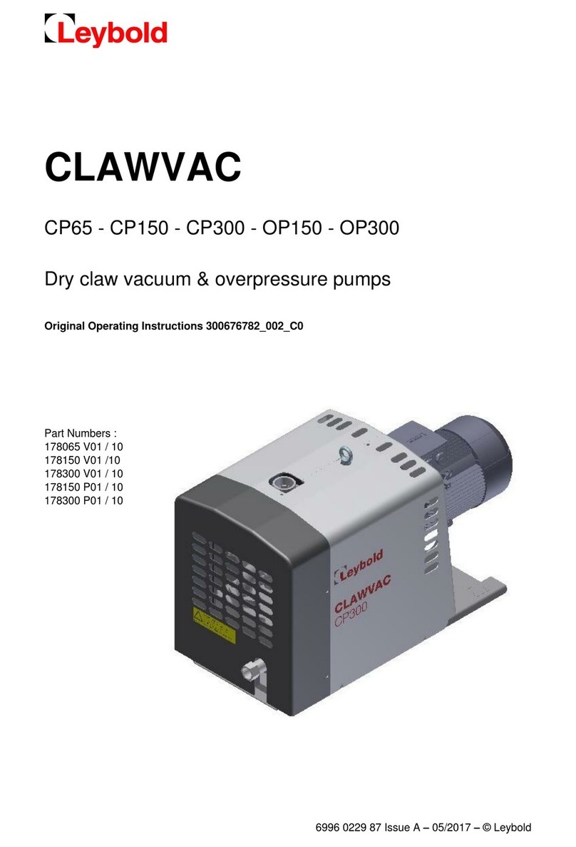 Atlas Copco CLAWVAC CP65 Original operating instructions