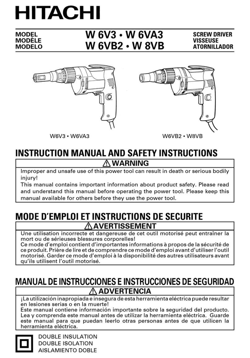 Hitachi W 6VA3 Operator's manual